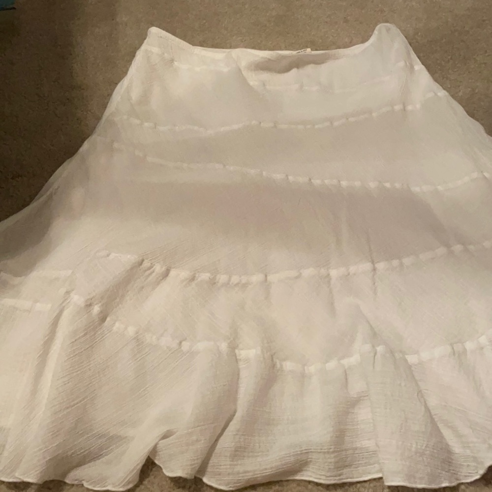 Gauze lined DKNY mid-length skirt